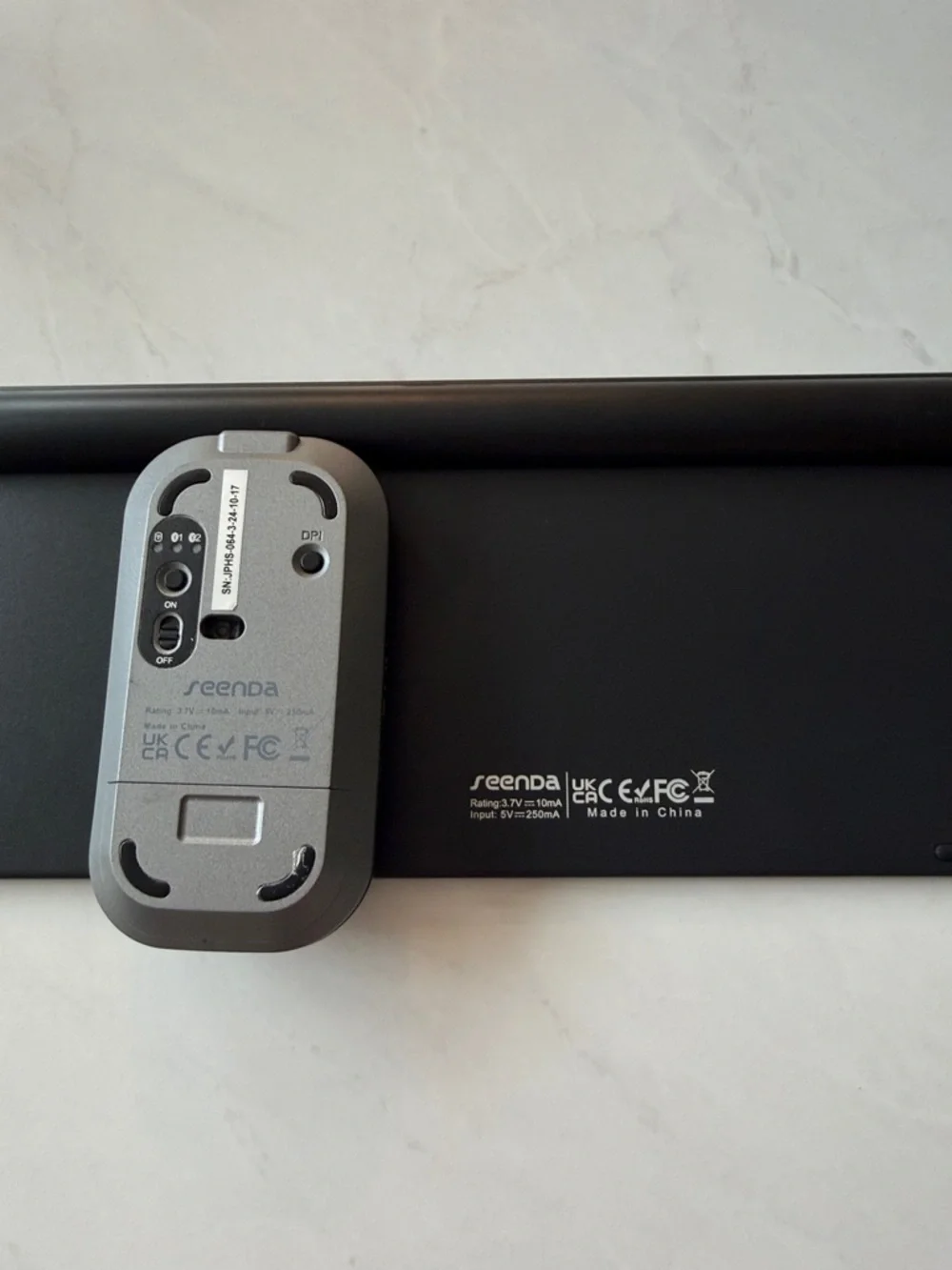 Wireless Black Slim Keyboard and Mouse Combo - Modern Compact Design